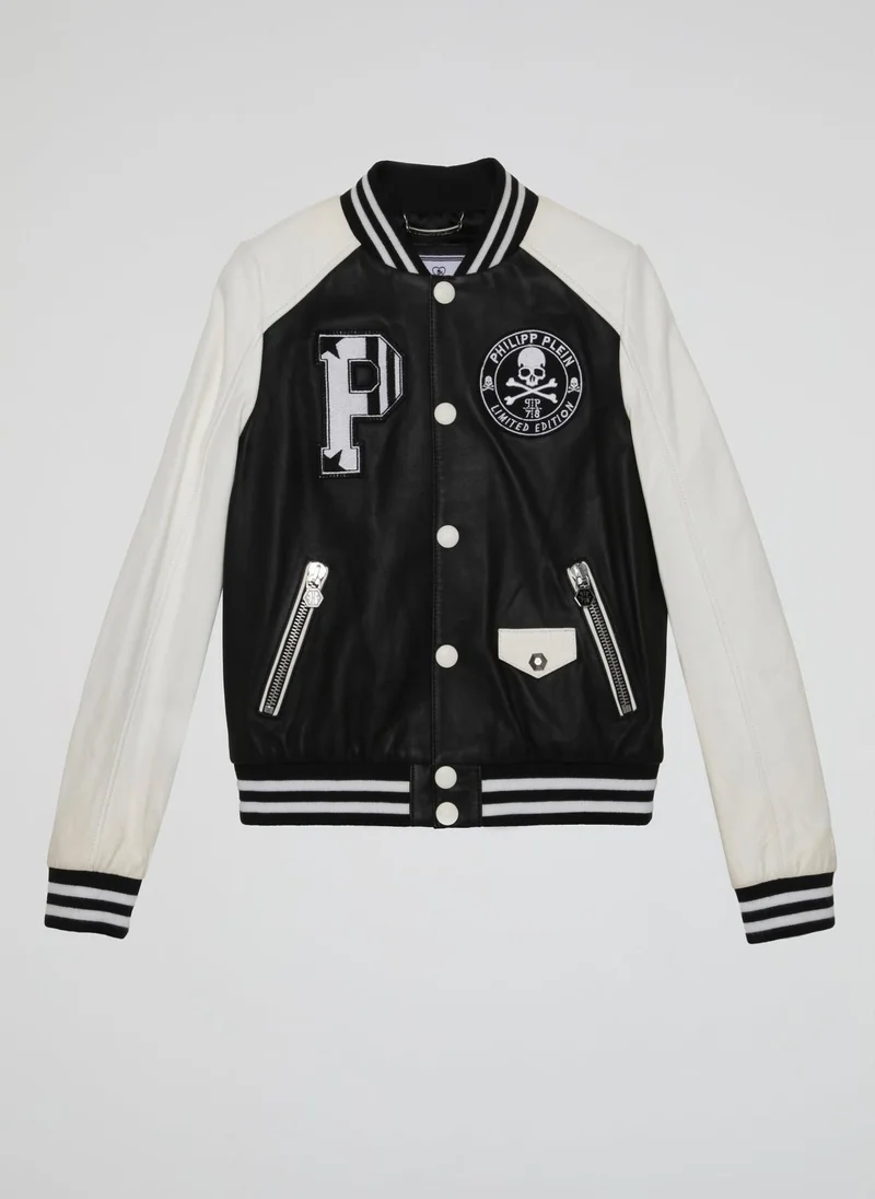 PHILIPP PLEIN Contrast Varsity Jacket (Kids)