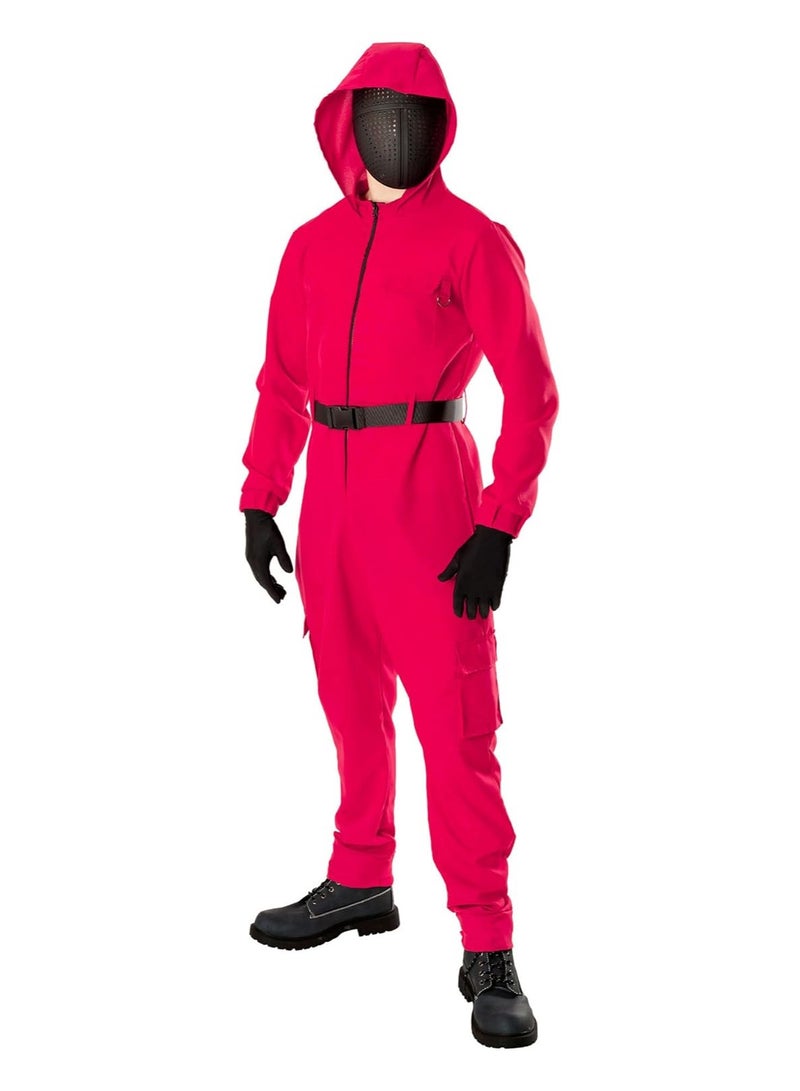 Costume from a popular game, red color, 170 cm