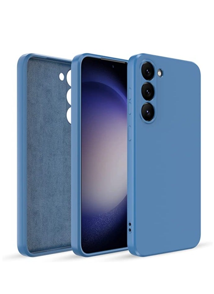 YoYoTech Samsung S23 Plus Case Liquid Silicone Soft Gel Rubber having Matte Finish Back Cover Blue 