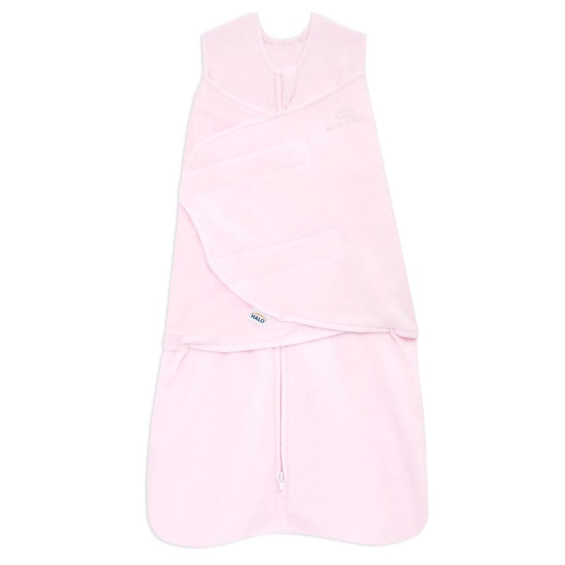 Halo حقيبة نوم هالو ميكرو فليس، بطانية قابلة للتعديل 3 طرق، توغ 3.0، وردي ناعم، للأطفال الخدج - Image 1