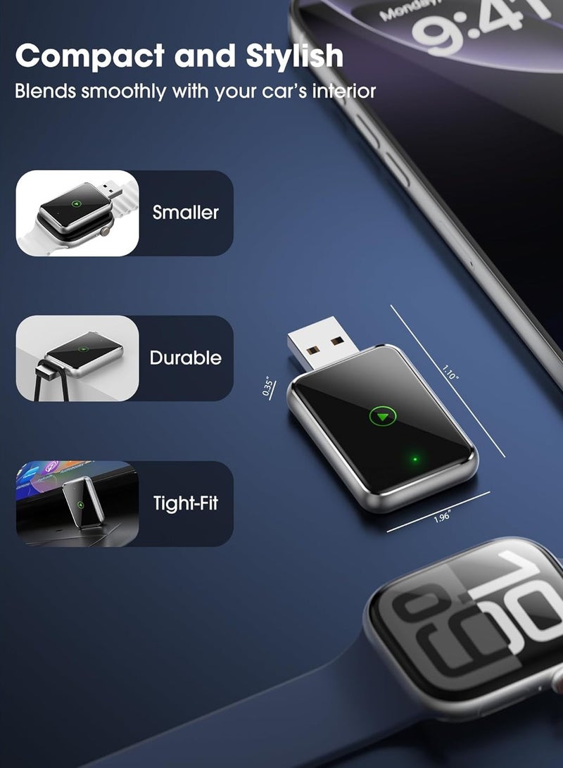 Necomi Wireless CarPlay Adapter for iPhone,Fast and Stable Connection for 2015 and up Built-in,Bluetooth 5.3, 5.8GHz, Aluminum Design, USB/Type-C, No Latency - Image 4