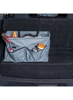 Household Essentials Grey Krush Canvas Utility Tote with Pockets Reusable Grocery Shopping Bag Large  - Image 3