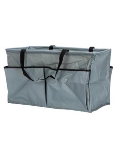 Household Essentials Grey Krush Canvas Utility Tote with Pockets Reusable Grocery Shopping Bag Large  - Image 4