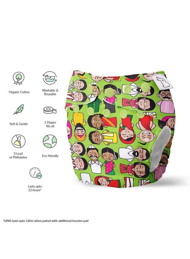 Superbottoms Cloth Diapers For Babies Starter Pack With 2 Freesize Uno New Version ; Reusable Cloth Diapers For Babies From 3M To 3Y With 3 Reusable Diaper Liners 2 Inserts And 2 Booster - Image 4