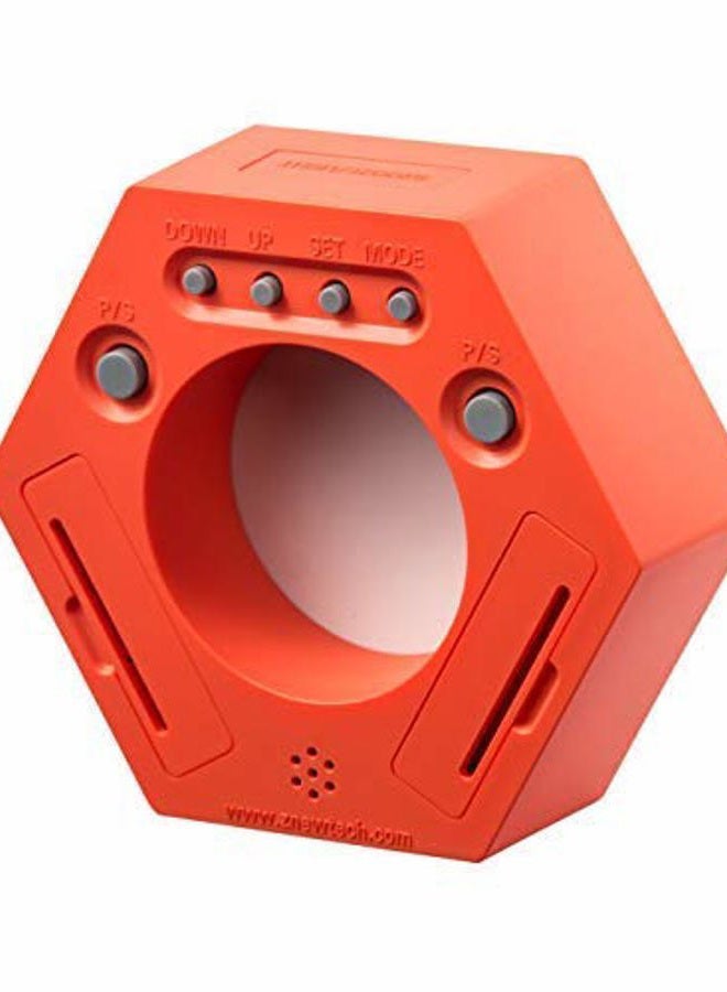 Znewtech Hexagon Rotating Productivity Timer With Clock, Pomodoro With 5, 15, 30, 45, 60 Minute Presets for ADHD Kids and Adults (Orange) - Image 3