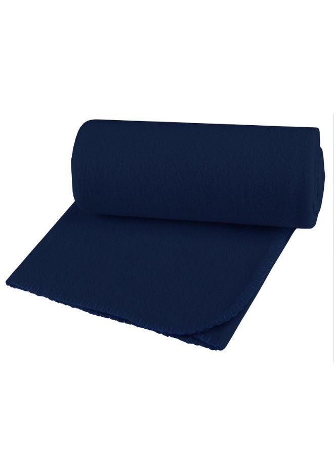 بطانية رمي الصوف، 6 قطع، بطانيات ناعمة، مريحة، خفيفة، بطانية سفر، بطانية الحيوانات الأليفة، دافئة، نزهة، بطانية صغيرة، صلبة للأريكة، السرير، المنزل، الأريكة، في الهواء الطلق، حفل الزفاف، 127 × 152 سم، لون بحري - Image 3