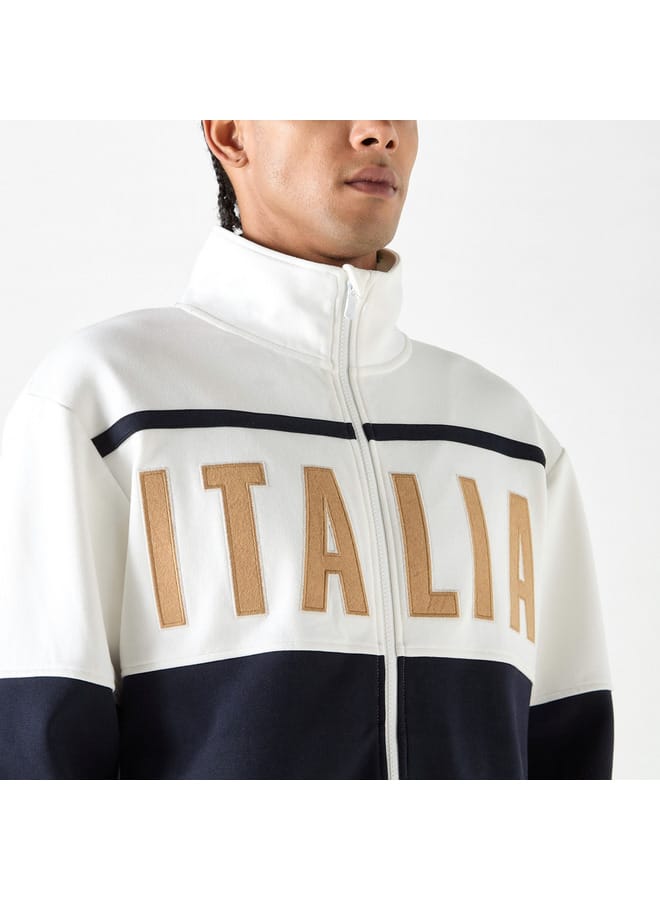 Kappa Kappa Colourblock Zip Through Jacket with Long Sleeves  - Image 4