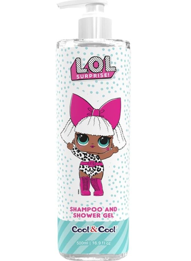 كول اند كول كول آند كول إل أوه إل سربرايز ديفا، شامبو وجل استحمام للأطفال خالي من الكحول مملوء بالبابونج + برو فيتامين ب5 - 500 مل - Image 1