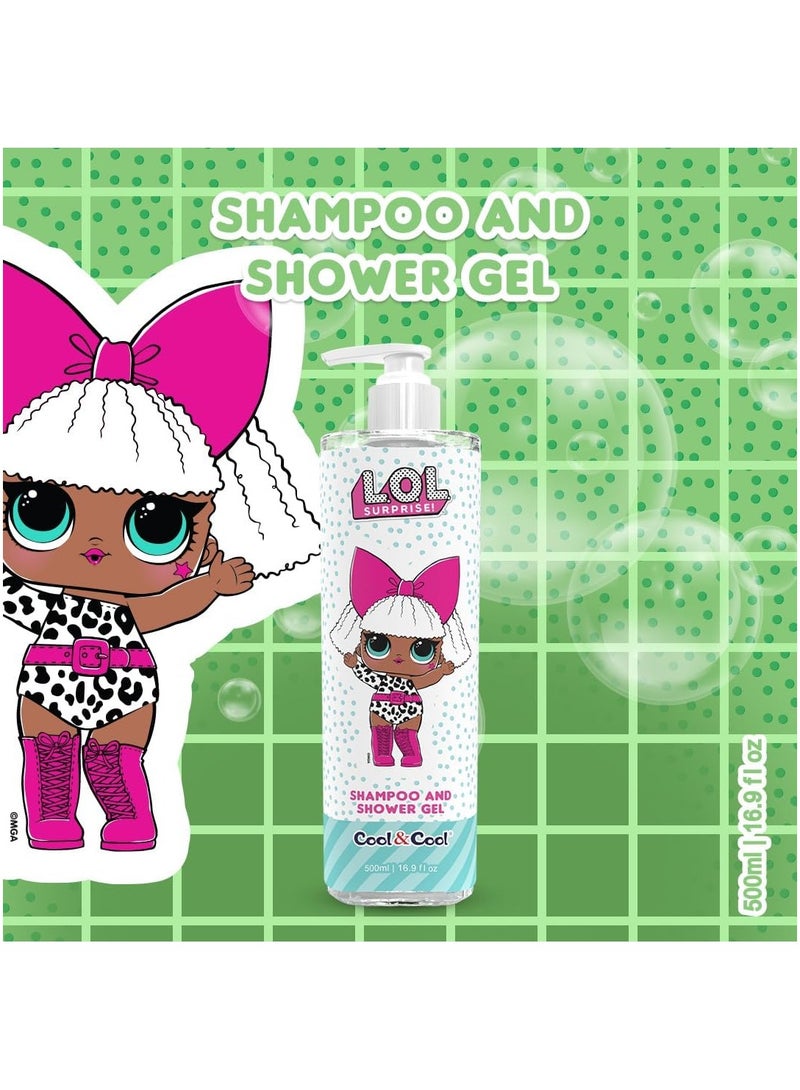 كول اند كول كول آند كول إل أوه إل سربرايز ديفا، شامبو وجل استحمام للأطفال خالي من الكحول مملوء بالبابونج + برو فيتامين ب5 - 500 مل - Image 2