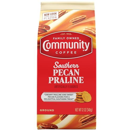 Community Coffee Southern Pecan Praline Flavored 12 Ounce Medium Roast Ground 12 Ounce Pack of 1 - Image 1