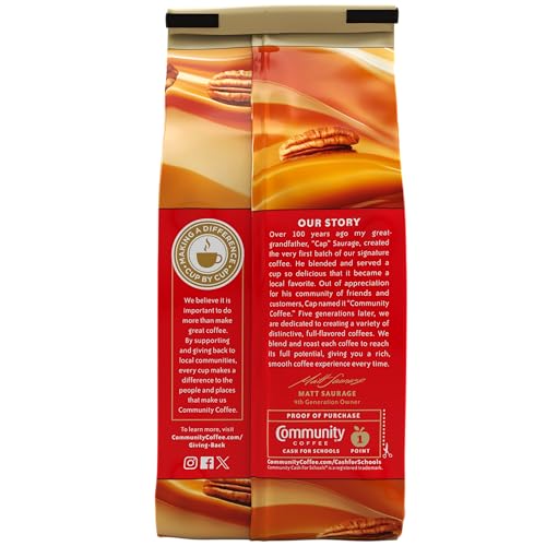 Community Coffee Southern Pecan Praline Flavored 12 Ounce Medium Roast Ground 12 Ounce Pack of 1 - Image 5
