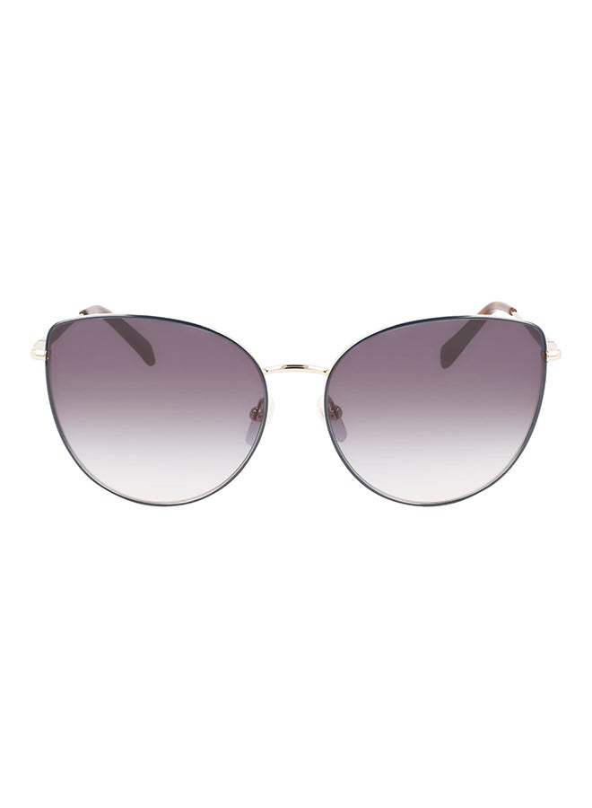 Longchamp نظارة شمسية بتصميم عين القطة للحماية من الأشعة فوق البنفسجية للنساء - LO158S-713-6016 - مقاس العدسة: 60 ملم  - Image 1