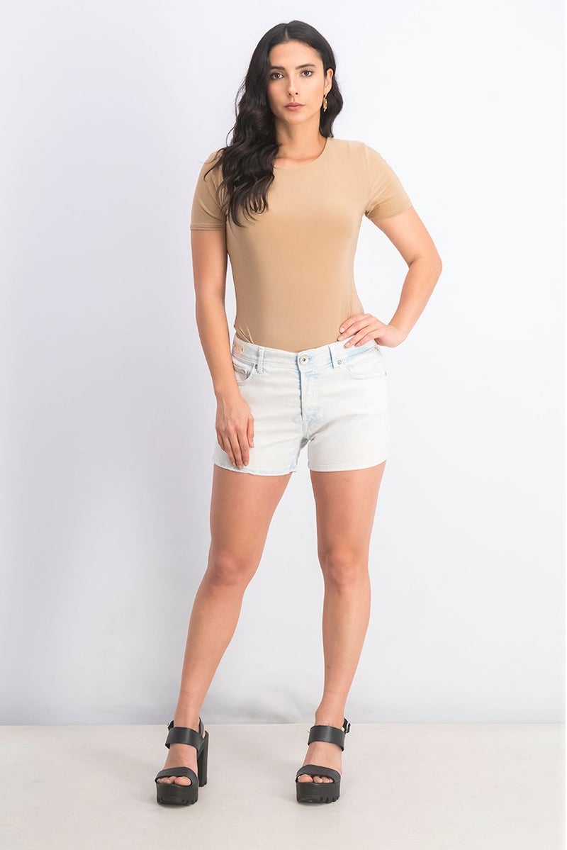 Replay Women Washed Faded Denim Shorts, Light Blue - Image 2