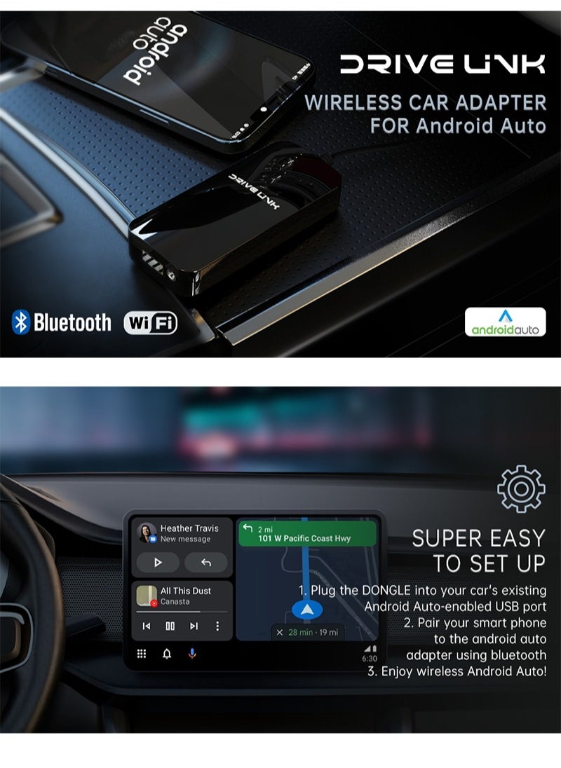 درايف لينك - محول Carplay اللاسلكي لهواتف Android يناسب سيارات 2016-2022 - Image 1