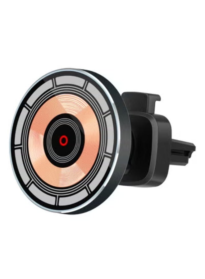 جولف لينك شاحن سيارة لاسلكي مغناطيسي، شاحن سيارة لاسلكي للآيفون، حامل فتحة تهوية مغناطيسية بقدرة 15 وات - Image 1