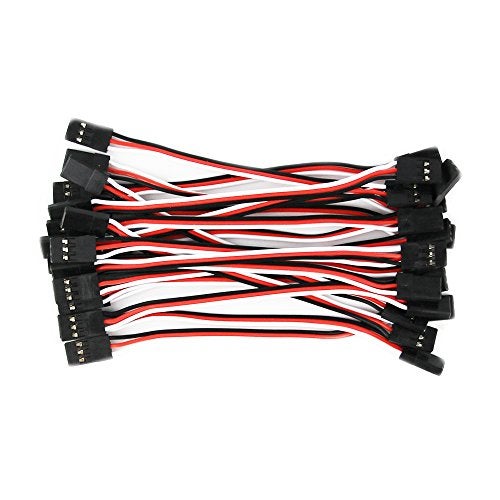 OliYin 20pcs 3.93inch 10cm 100mm Servo Extension Lead Wire Cable Male to Male KK MK MWC 26awg Servo Wire - Image 3