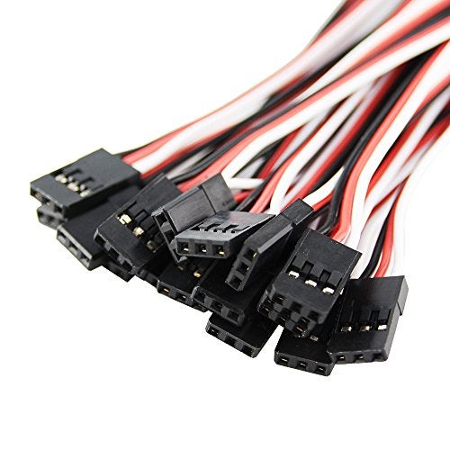OliYin 20pcs 3.93inch 10cm 100mm Servo Extension Lead Wire Cable Male to Male KK MK MWC 26awg Servo Wire - Image 4