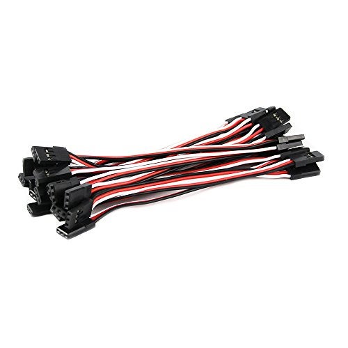 OliYin 20pcs 3.93inch 10cm 100mm Servo Extension Lead Wire Cable Male to Male KK MK MWC 26awg Servo Wire - Image 2