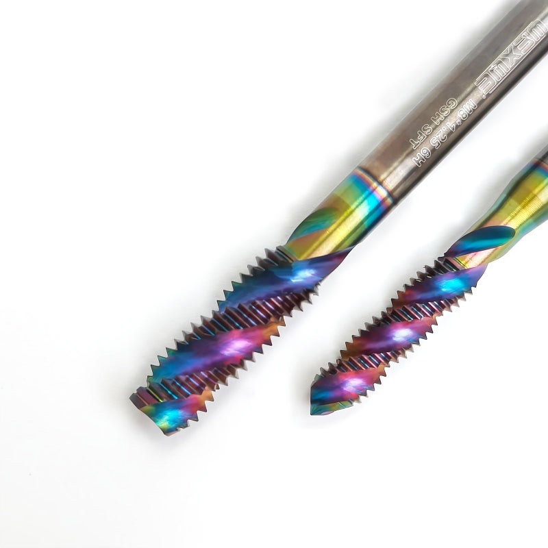9pcs HSS Spiral Flute Tap Set M2 to M12 3 Flute Multi Purpose Threading Tools - Image 5