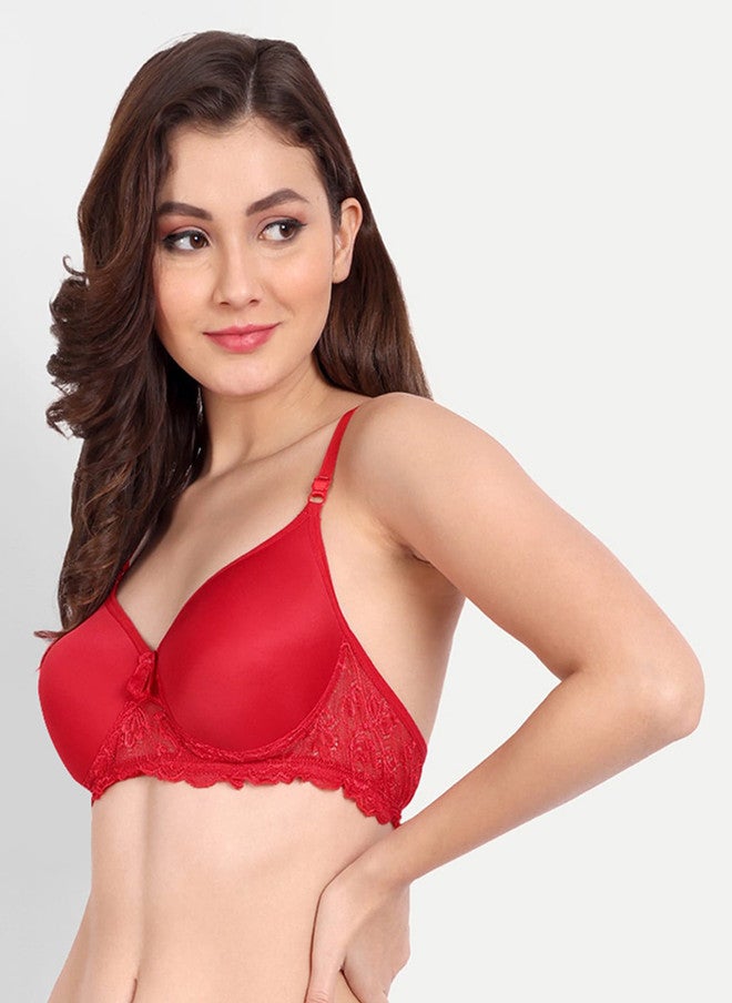 FIMS حزمة FIMS من 2 حمالة صدر خفيفة مبطنة سريعة الجفاف بتصميم دانتيل - Image 3