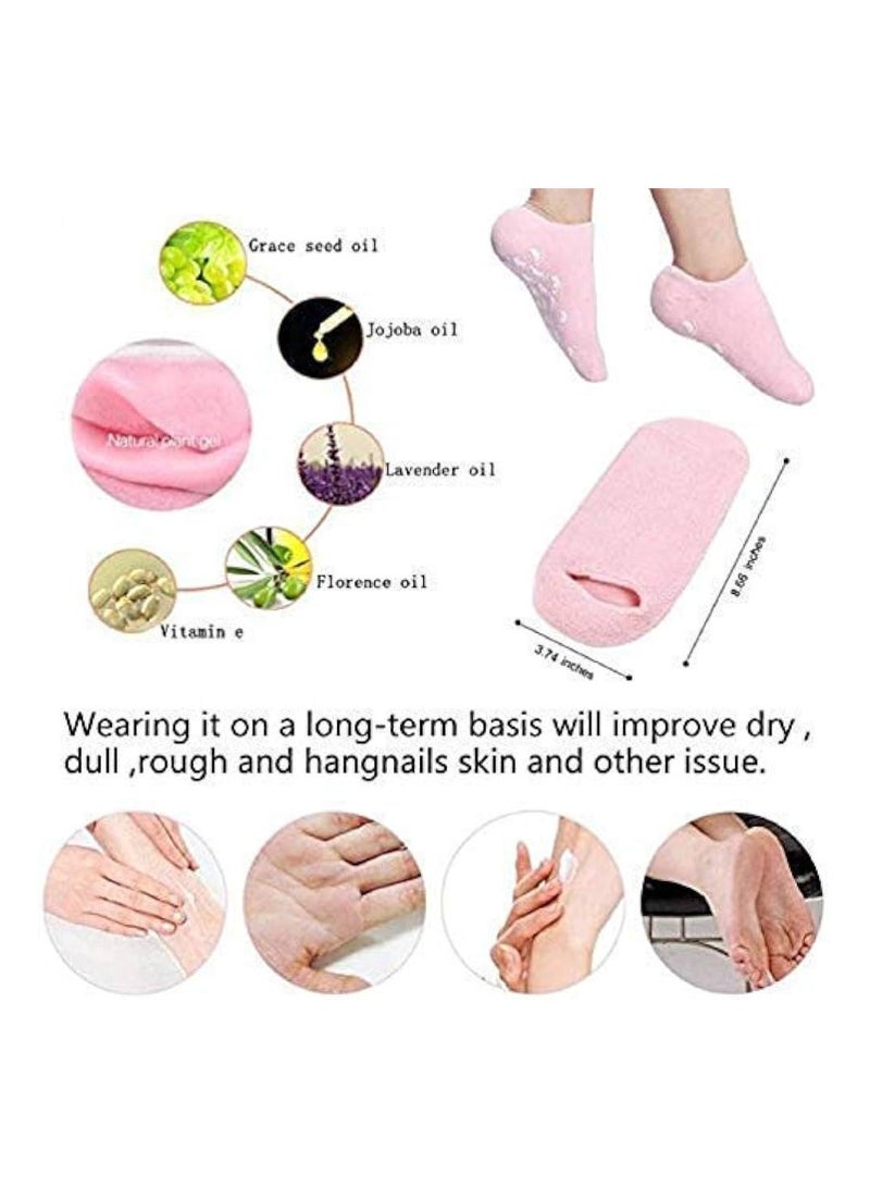 Moisturizing Silicone Gel Socks - Soften Dry, Cracked Heels & Feet for Women & Men  - Image 4