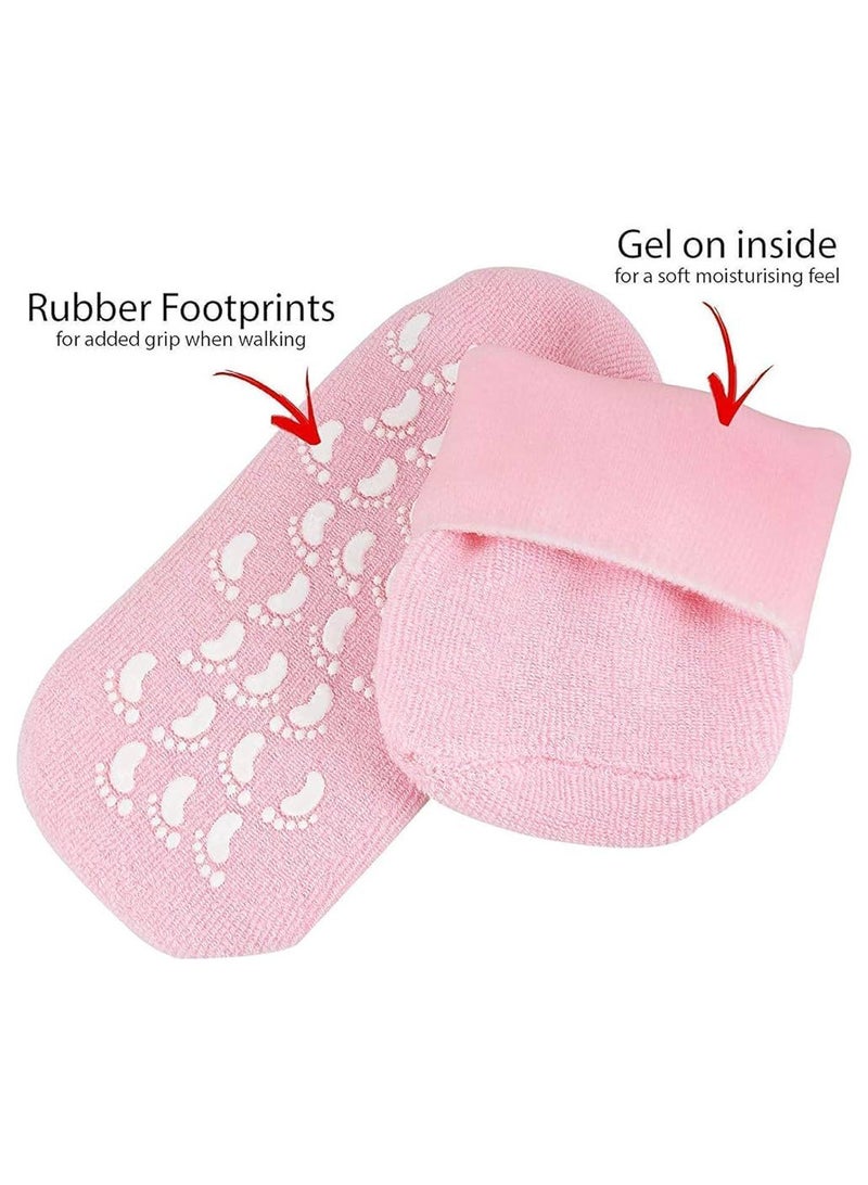Moisturizing Silicone Gel Socks - Soften Dry, Cracked Heels & Feet for Women & Men  - Image 5