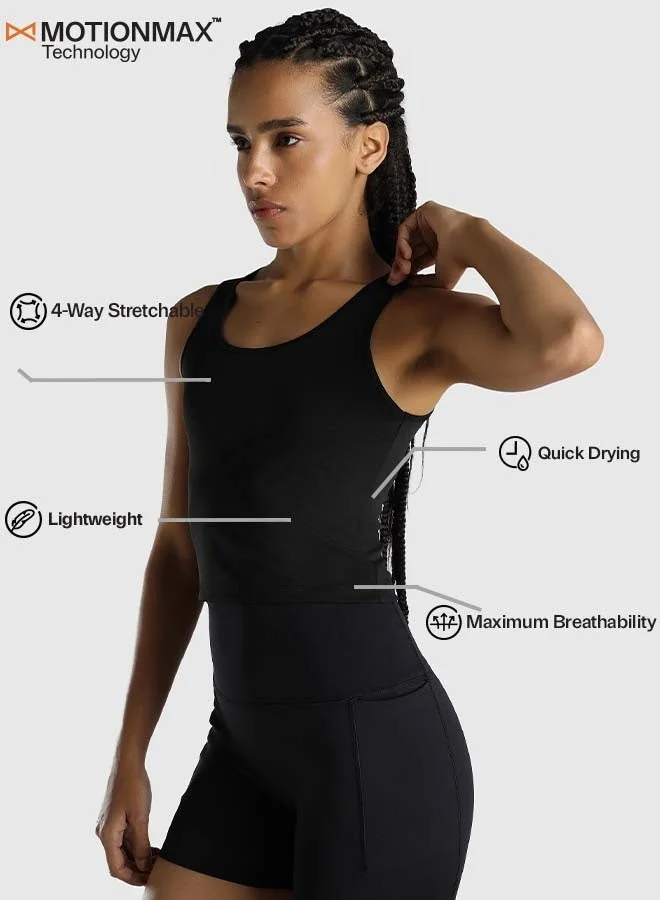 Musclemind black Women's Tank Top for Women | Best Price UAE