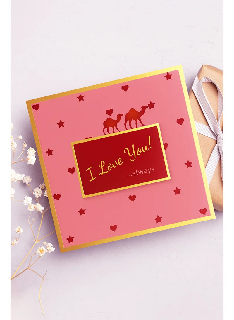 Share the Love I Love You Foil Greeting Card – Elegant Romantic Card with Luxury Foil Design, Perfect for Valentine’s Day, Anniversary, Wedding & Special Occasions