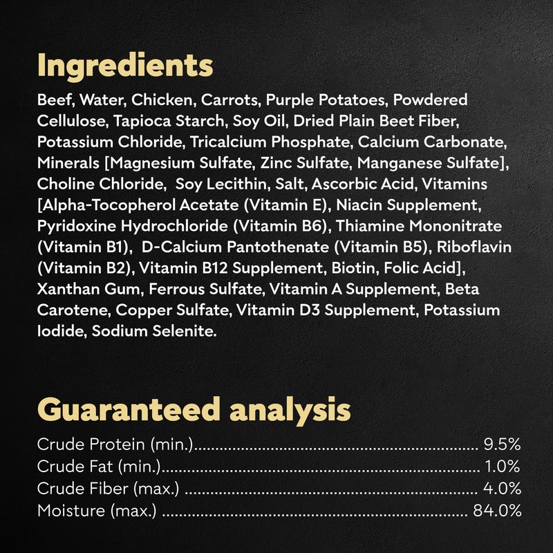 Cesar Wholesome Bowls Adult Wet Dog Food, Beef, Chicken, Purple Potatoes & Carrots, 3 oz. (10 Count, Pack of 1) - Image 4