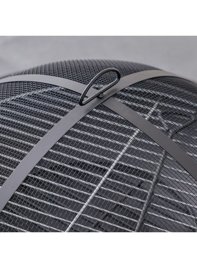 DANUBE HOME Inferno Blaze Firepit , Round Outdoor Fire Bowl For Garden & Patio Gatherings, Sturdy Steel Body With High-Temperature Coating And Modern Design – Blac - Image 3