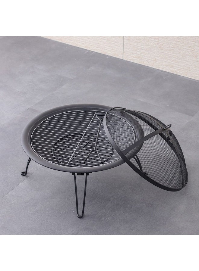 DANUBE HOME Inferno Blaze Firepit , Round Outdoor Fire Bowl For Garden & Patio Gatherings, Sturdy Steel Body With High-Temperature Coating And Modern Design – Blac - Image 5