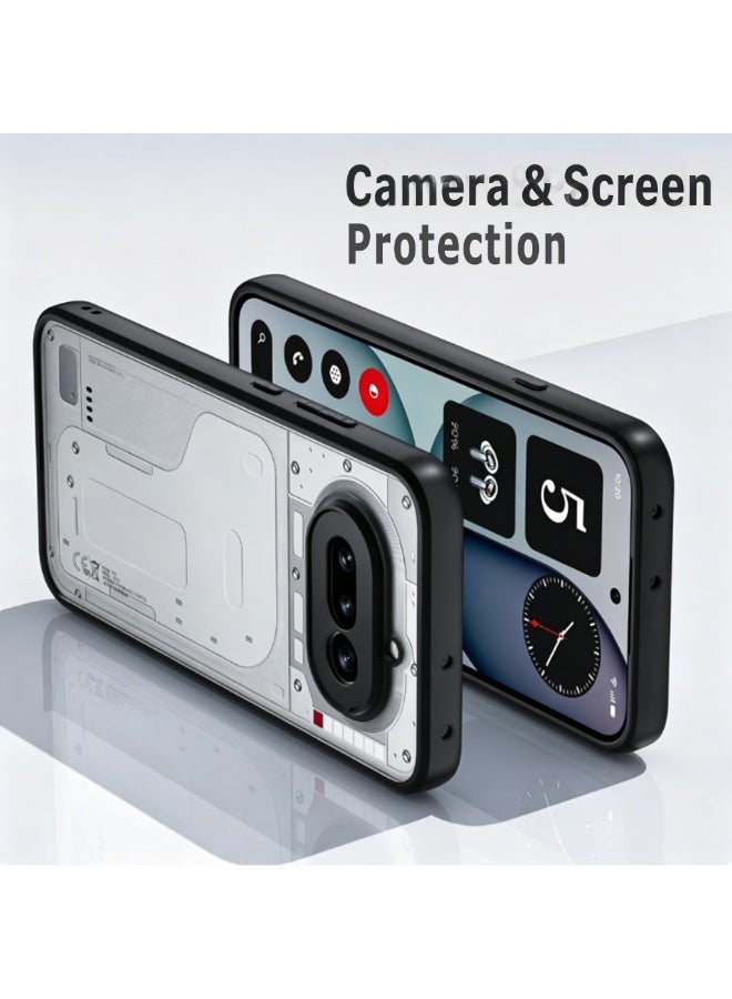 حافظة لهاتف Nothing 4A بظهر صلب من PC وحواف TPU - Image 2