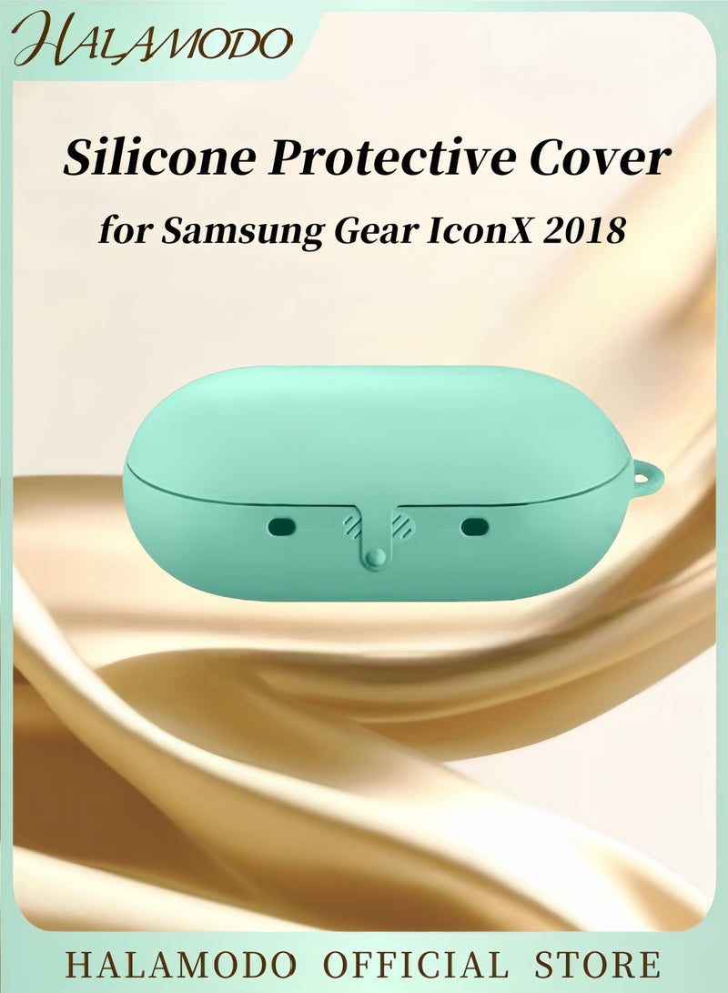 هالامودو غطاء حماية من السيليكون الفاخر لسماعات الرأس اللاسلكية Samsung Gear IconX2018، غطاء حماية ناعم للغاية ومضاد للصدمات - Image 1