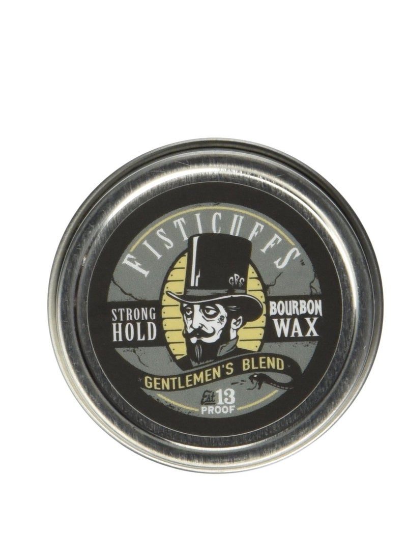 Fisticuffs - Grave Before Shave Fisticuffs Strong Hold Mustache Wax Gentlemen's Blend 1 OZ. Tin - Image 1