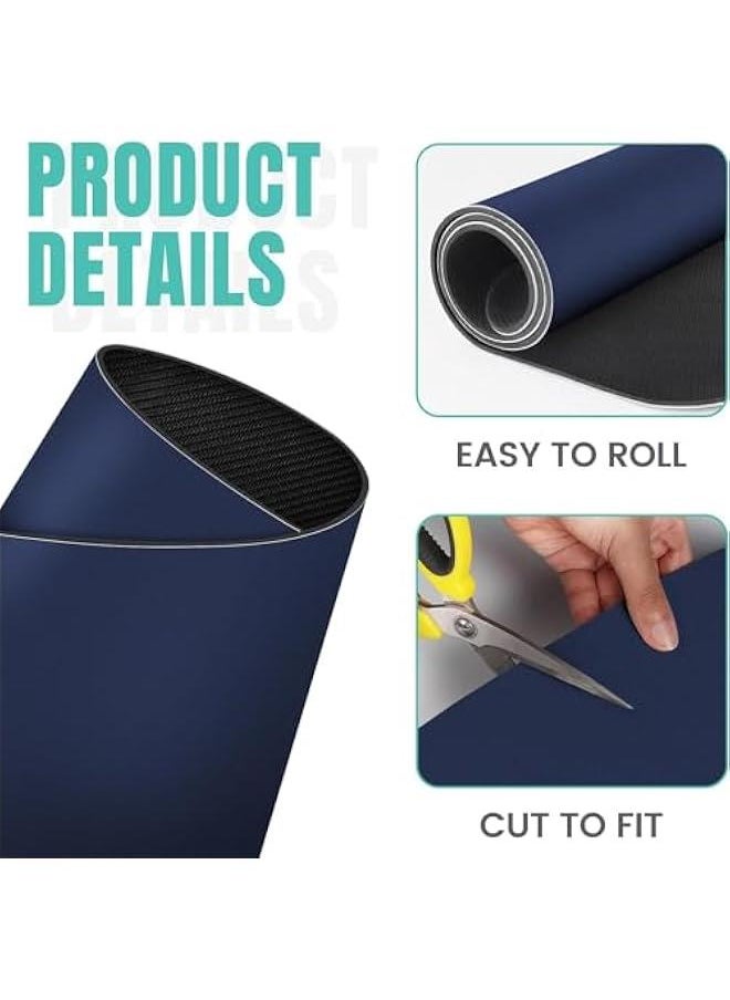HOOKOR Coffee Mat Super Absorbent Dish Drying Mat Coffee Bar Accessories Match with Coffee Maker Coffee Machine Coffee Pot Large Drying Mats for Kitchen Counter 30x 50CM (Blue)  - Image 4