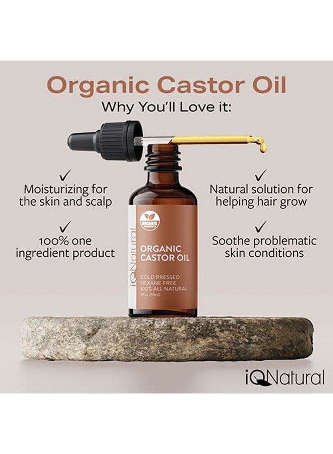 IQ Natural Castor Oil For Eyelashes Eyebrow And Eyelash Growth Serum 100% Pure Cold Pressed Organic Castor Oil Eyelash Serum Conditioner Lash Serum Growth Hair Oil Treatment Brow Growth Serum  - Image 3