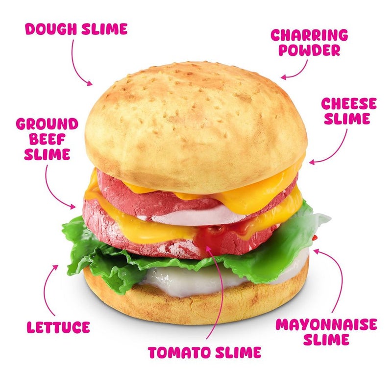 Slime Mart Series 1 Make Your Own Realistic Slime Food! Burger Window Box DIY Kit (12 Pieces) - Image 4