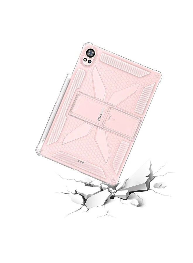 جراب شفاف مقاوم للصدمات، رفيع وخفيف الوزن، مقاوم للاصفرار، مزود بحامل قلم، متوافق مع هواوي ميت باد إير 12 بوصة 2024/ميت باد 12X 2024 - شفاف - Image 5