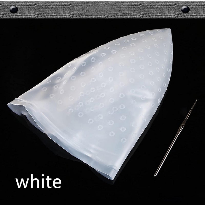 GI STORE Silicone Hair Dye Cap - Reusable Multicolor Hair Dyeing Cap with Hooks - Organic, Chemical Free - Blue - Suitable for All Hair Types - Image 3