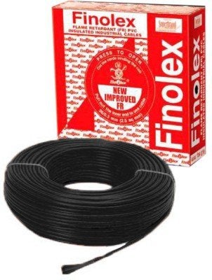 Finolex 1.5Sqmm wire 90m coil - Black - Image 5