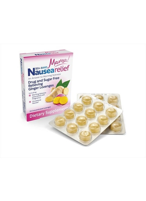 Ginger Mama Lozenges, Drug and Sugar Free, for Motion Sickness and Nausea Relief*
