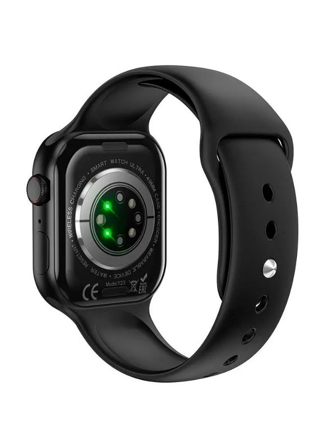 هوكو ساعة ذكية HOCO Y23 إصدار رياضي للمكالمات – شاشة لمس سلسة بحجم 2.02 إنش، بلوتوث V5.0، مراقبة معدل ضربات القلب والنوم، تتبع النشاط البدني، تذكير بالجلوس – ساعة لياقة بدنية مقاومة للماء باللون الأسود للمكالمات والإشعارات وتتبّع الصحة - Image 4