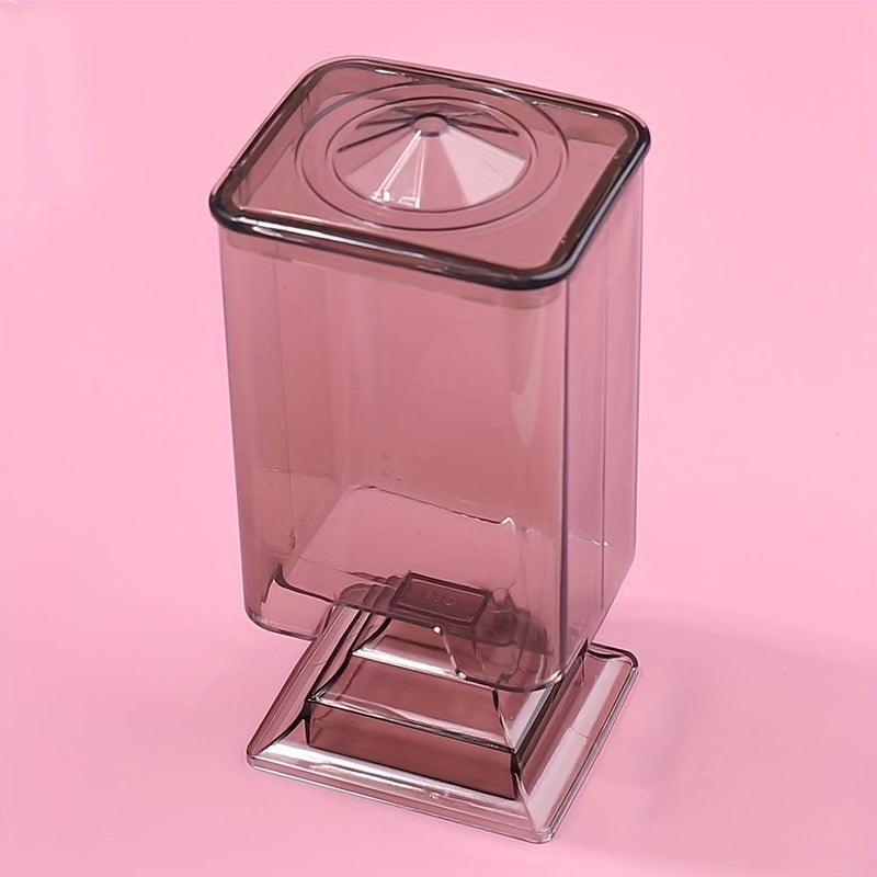 Transparent Black Makeup Pads Storage Box Nail Art Wipes Organizer & Tool Holder - Image 5