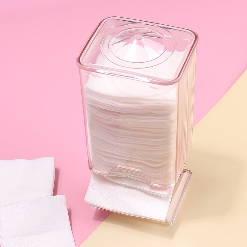 Transparent Black Makeup Pads Storage Box Nail Art Wipes Organizer & Tool Holder - Image 2