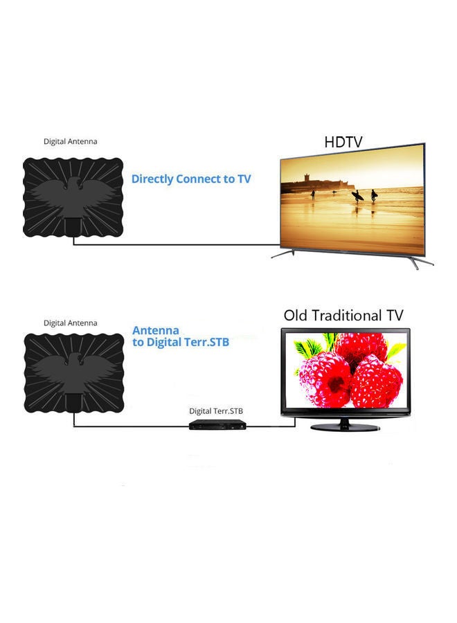 NIBEMINENT High Gain Digital TV Antenna V9073-V Black  - Image 2