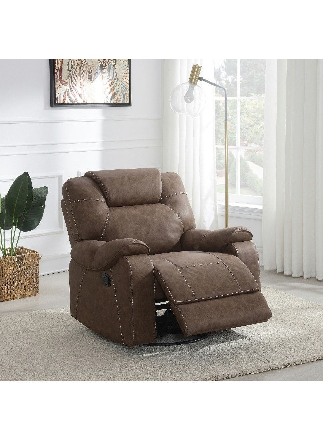 Home Box Gabon NXT Armchair Fabric Recliner Sofa with Swivel and Rocking - Image 1