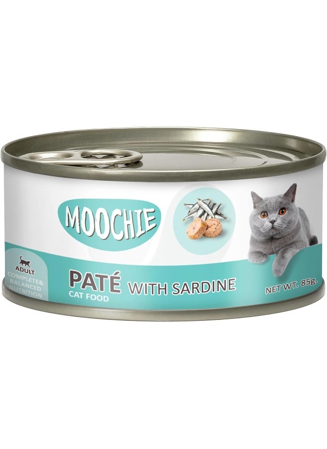 MOOCHIE Adult Loaf With Sardine 85G Can X 12 