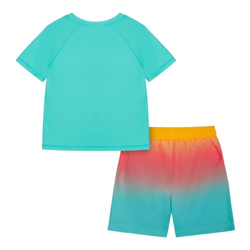 Ocean Pacific Boys' Rashguard and Trunks Swimsuit Set, Ombre, 14-16 - Image 4
