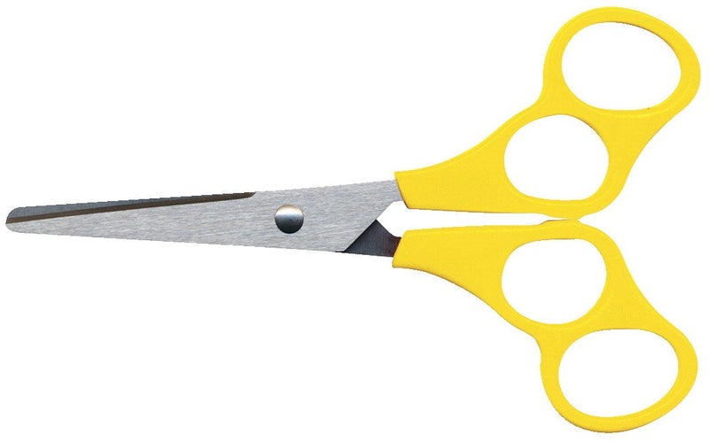 School Smart V-Shape Blunt Tip Training Scissors, 5 Inches, Stainless Steel Blade - 084840 - Image 4