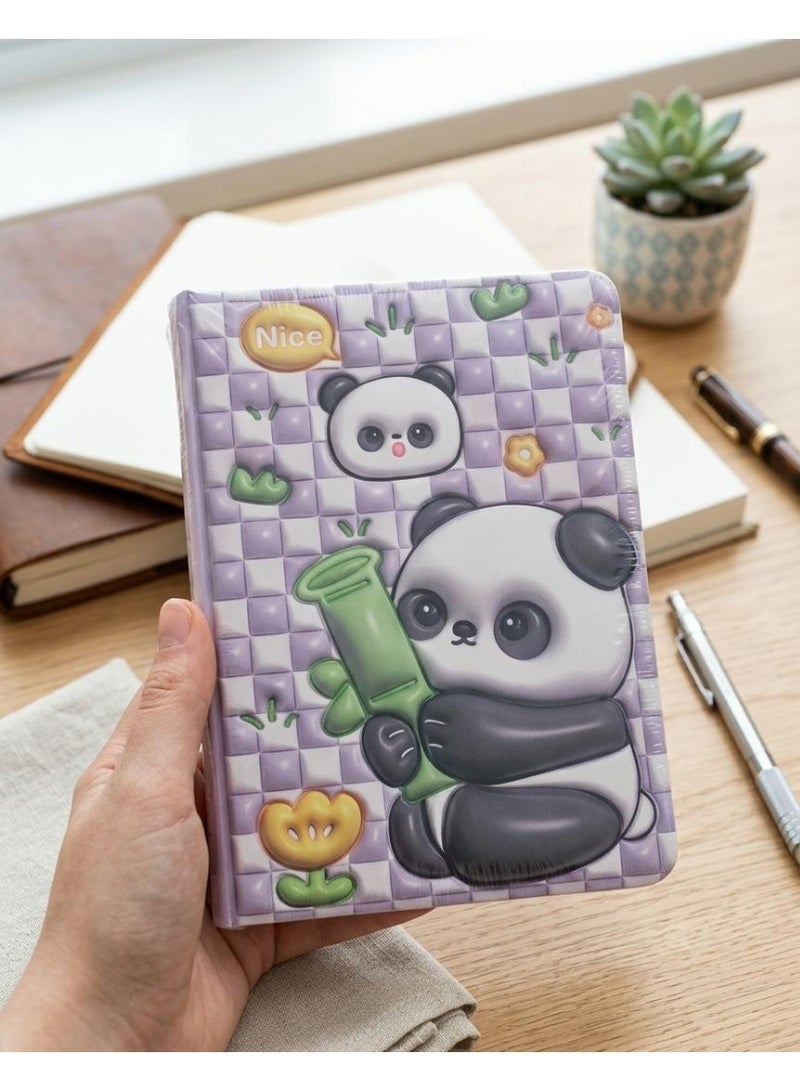 نوت بوك (كشكول)  بتصميم باندا مميز - غلاف مقوى وألوان مبهجة - Image 2